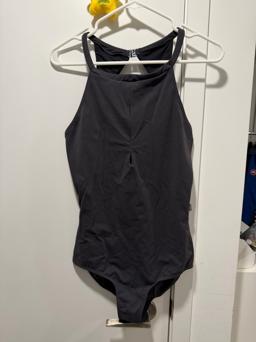 Ballet Leotard Dark Grey One-Piece High Neck